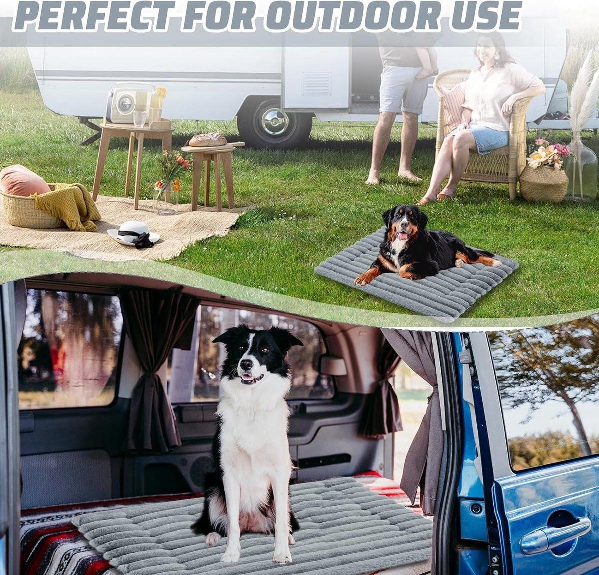 Dog Mat, Cat Mat, Soft and comfortable blanket, Thick and warm, Easy to maintain, for Daily Pet Care and Home Use, 61 × 45 cm, Grey — image 5