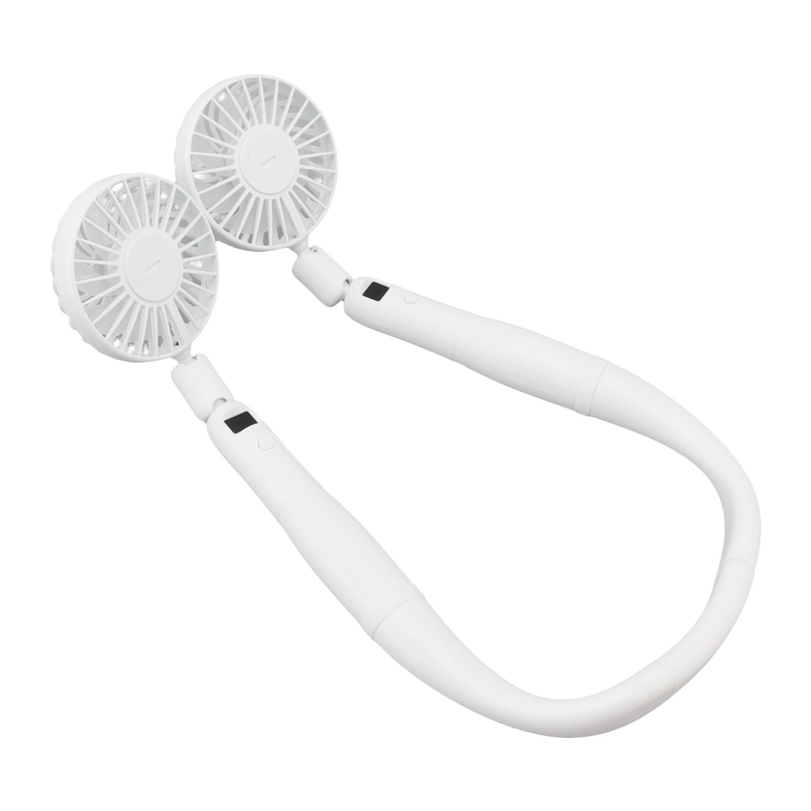 Neck Fan 3 Gear Angle Adjustment LCD Display USB Rechargeable Mini Portable Handheld Neck Hanging Fan โ image 2