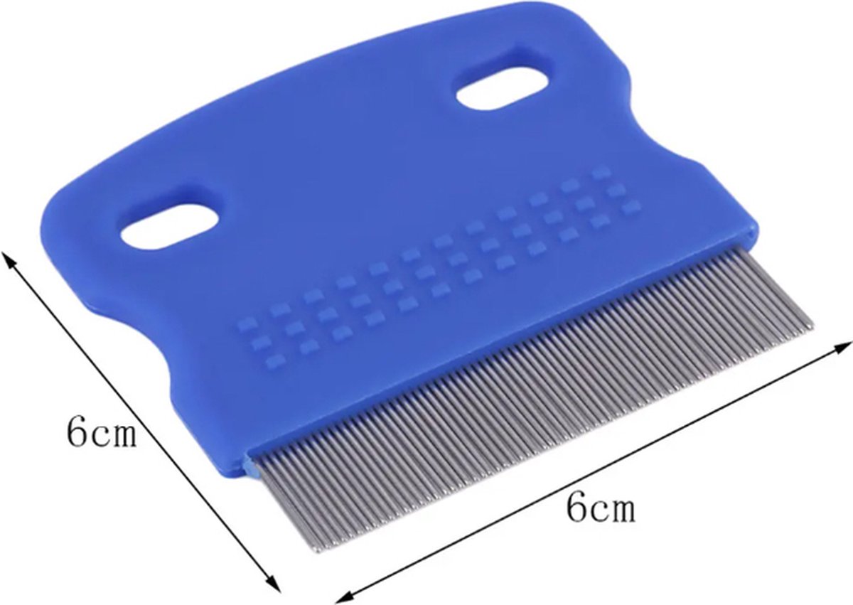 Lice Comb | Lice Brush | Flea Comb | Nits Comb | Lice Remover | Stainless Steel Brushes | Plastic Barrel | Fine | Random Color — image 5