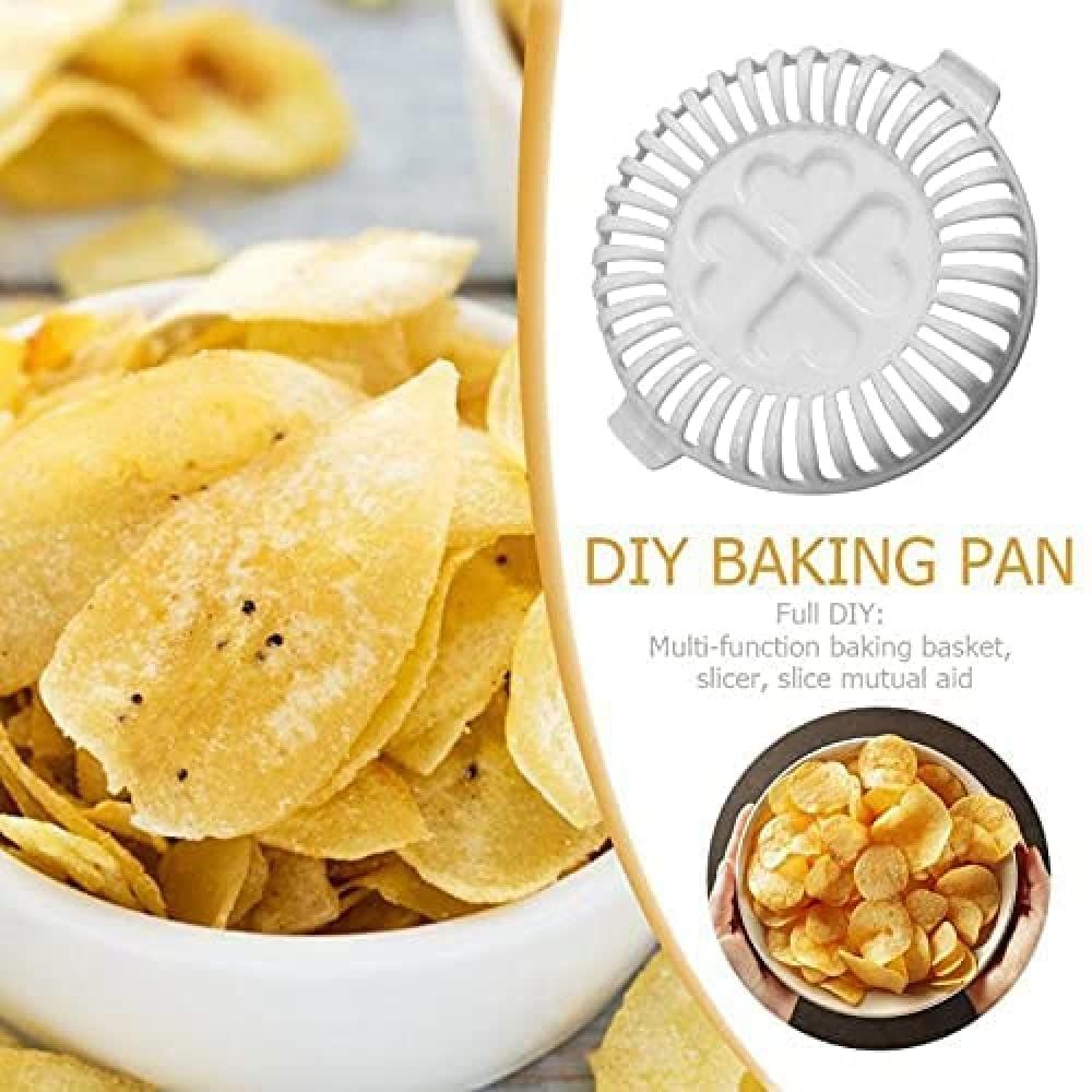 Microwave Potato Vegetable Chip Maker, Fruit Potato Crisp Chip Slicer, Potato Chips Maker for Kitchen — image 3