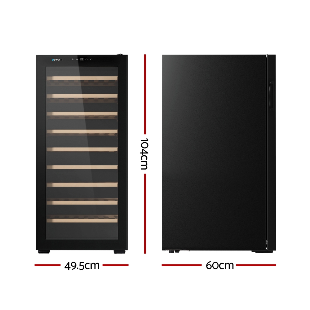 Devanti Wine Fridge Cooler 66 Bottles — image 2