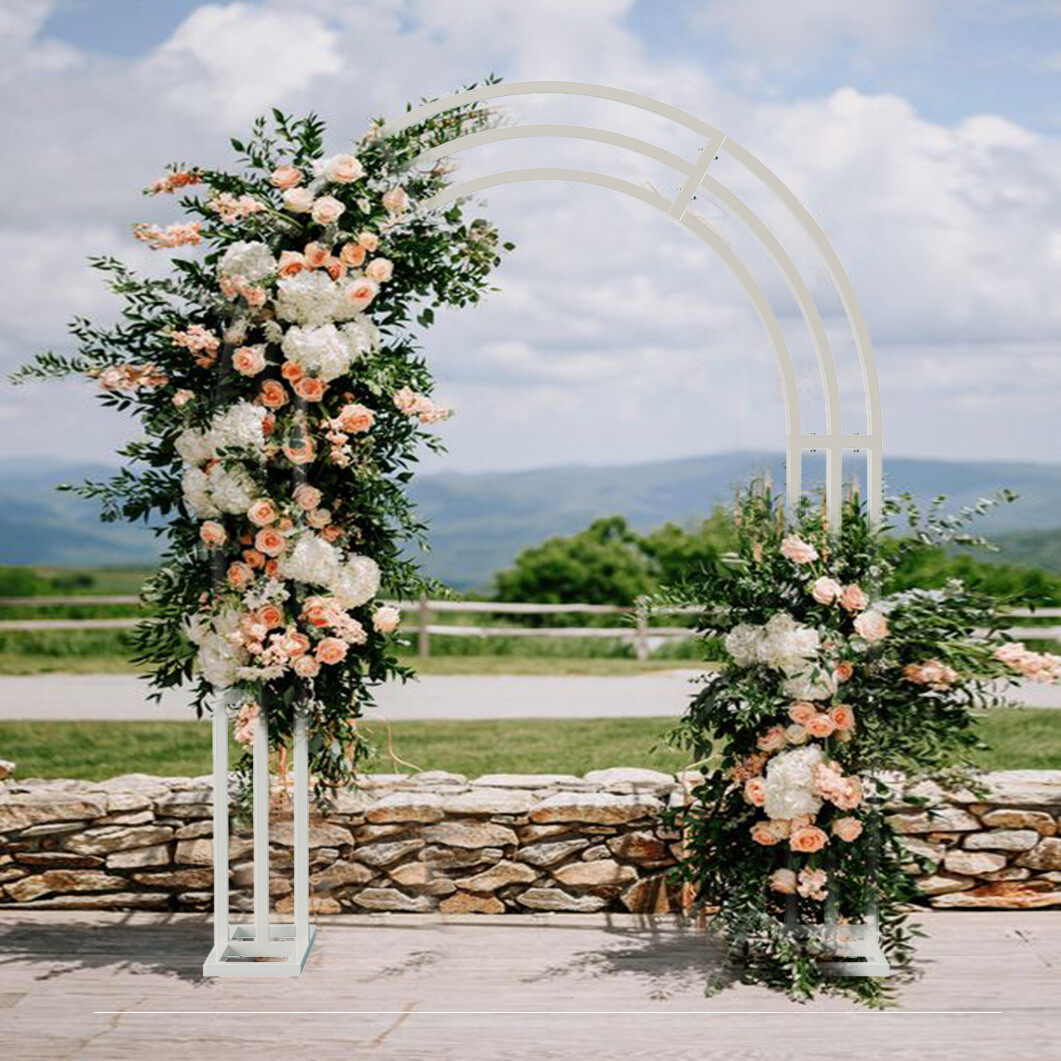 Heavy Strong Metal Wedding Arch Garden Arbor Floral Backdrop Stand Indoor Outdoor — image 2