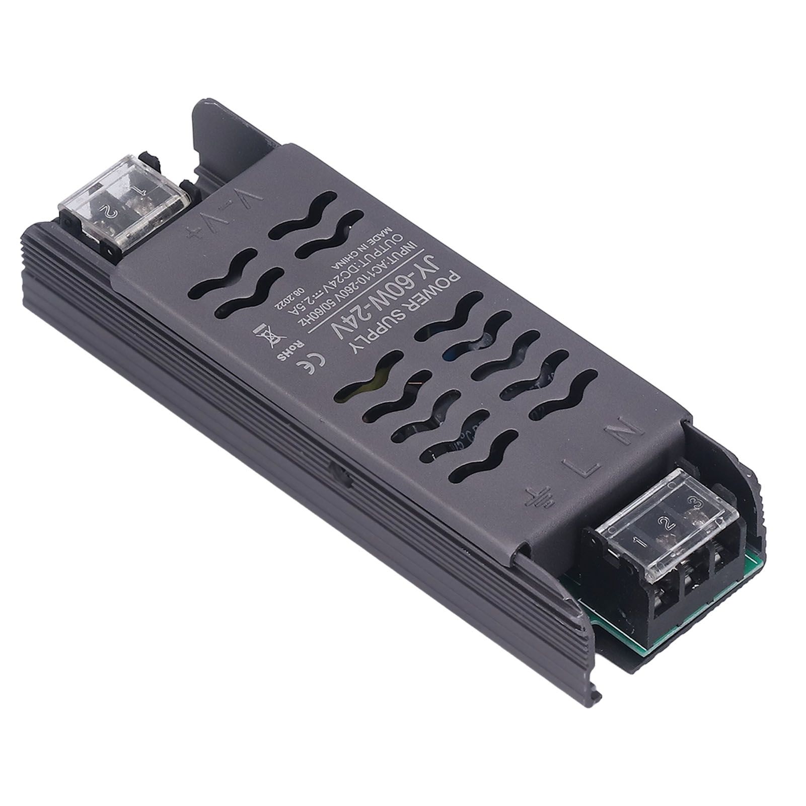 24V Power Supply 60W DC24V IP20 AC110 to 260V to 24V Copper Aluminum Alloy Hollow Design LED Transformer โ image 5