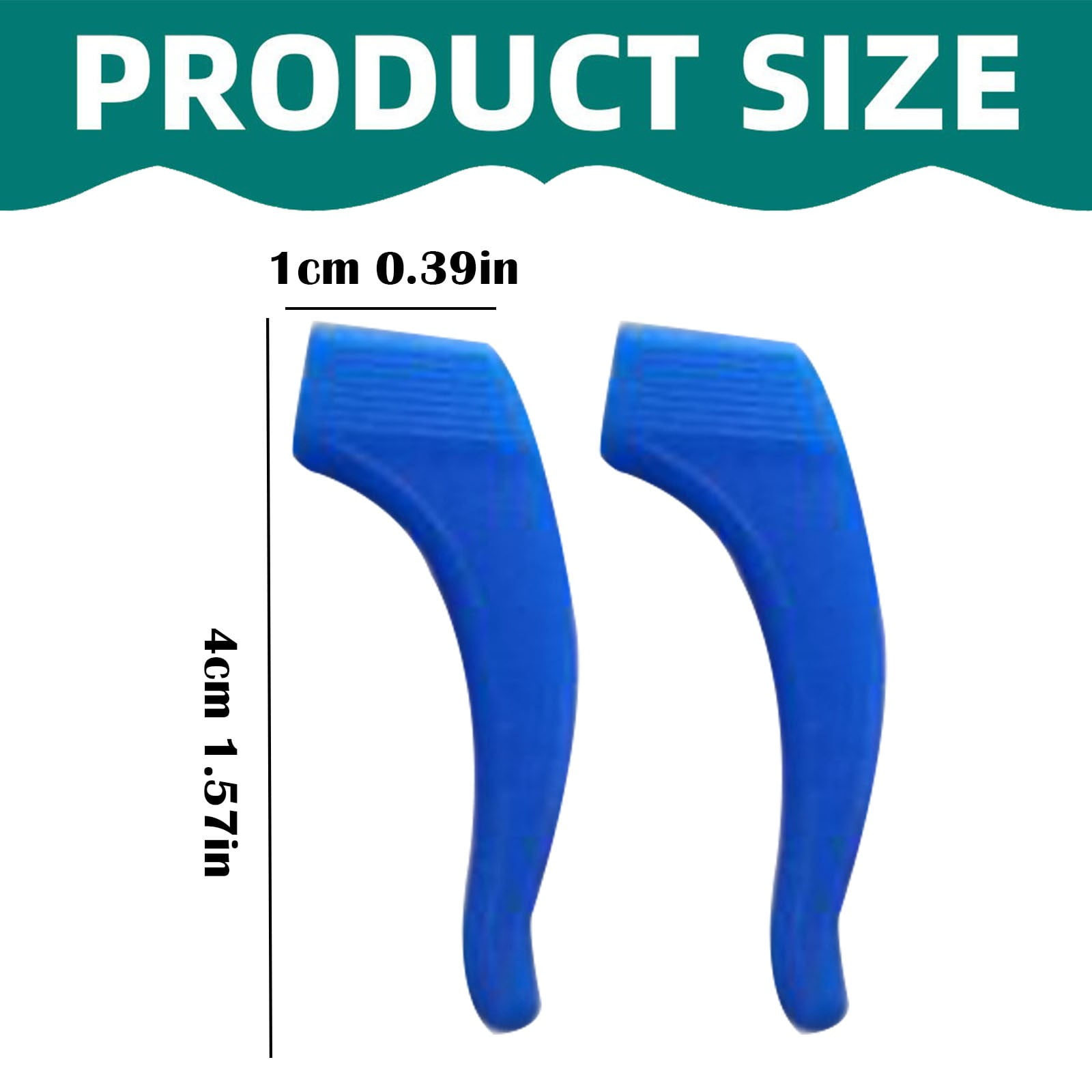 Cozy Home Non Slip Glasses Grips Retainer Anti Slip Ear Grips Hook Silicone Eyeglasses Ear, A Glasses Case Blue fixed glasses covers Green — image 3