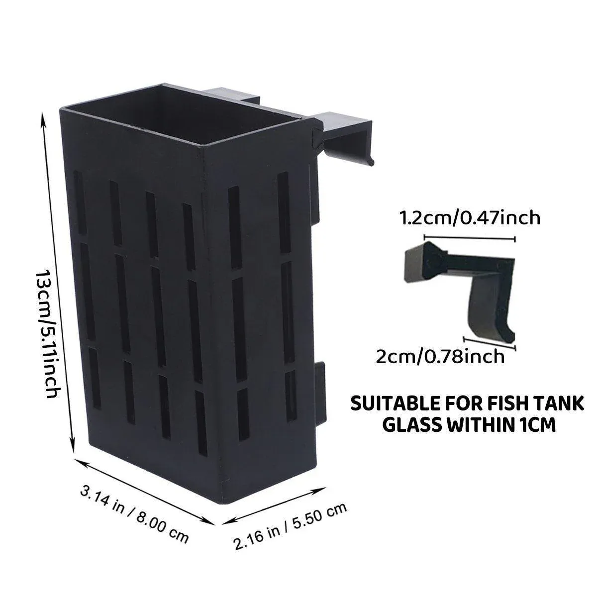 Hydroponic Plant Storage Rack Fish Tank Decoration Square Aquarium Basket Holder - White โ image 4