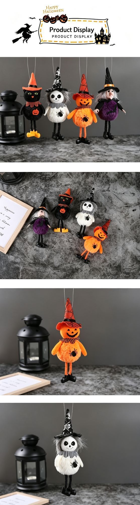 Round Belly Black Cat Halloween Pendant Ornament, Cute Spooky Hanging Decor for Bar, KTV and Haunted Scene Arrangement, Also Works for Christmas Tree ā image 2