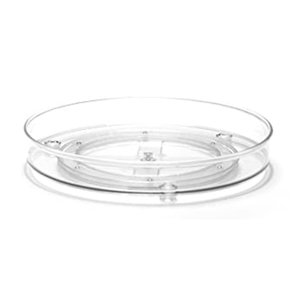 Kitchen Organizer Plastic Turntable Transparent Plastic PET Turntable Storage Rack Spice Cosmetic Rack