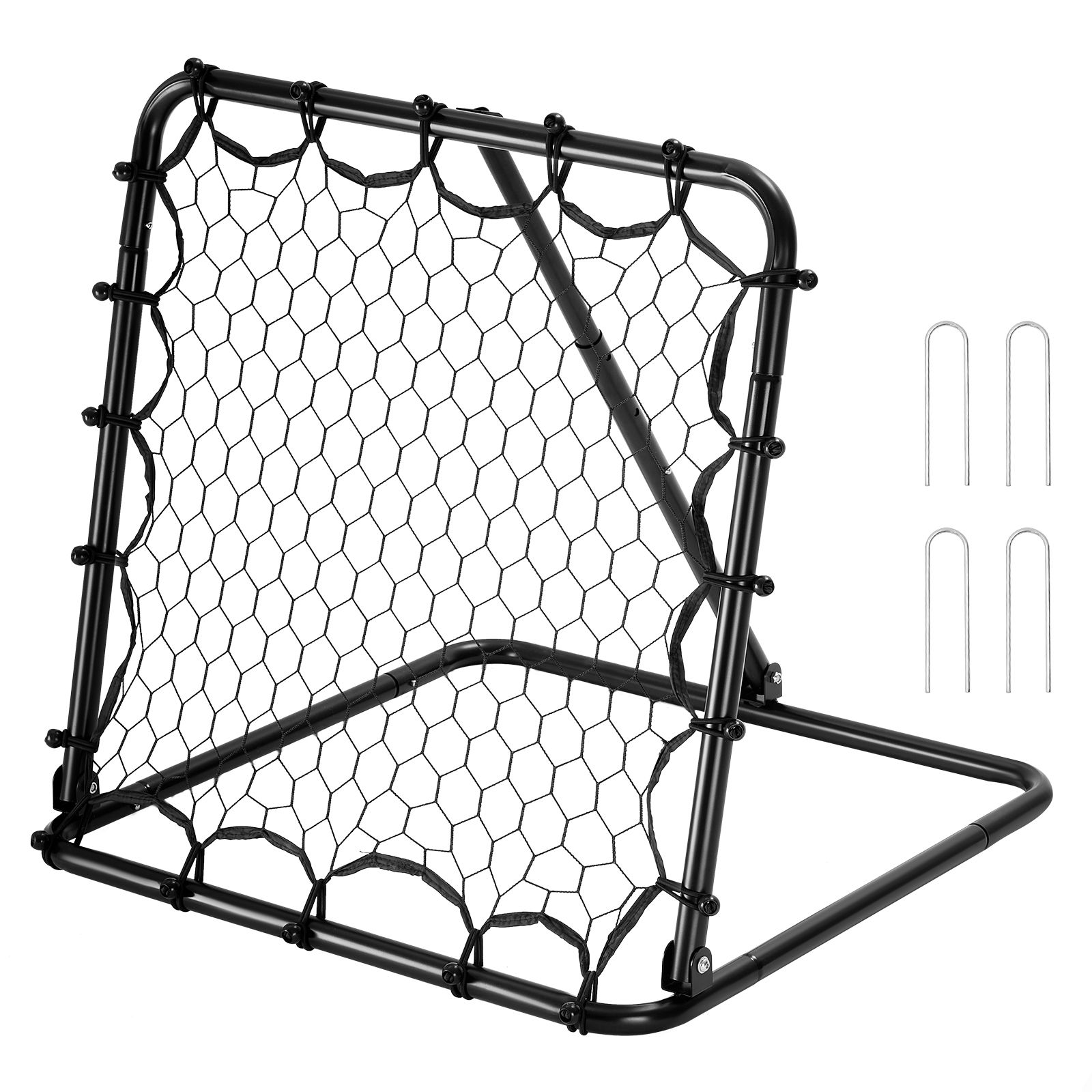 34"x34" Soccer Rebounder Net Kick-Back Portable Football Training Gifts