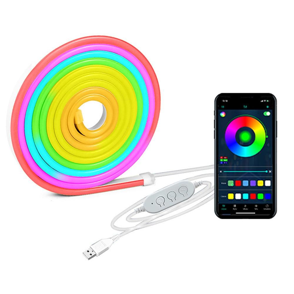 1 Set USB Neon LED Strip Light Music Sync Color Changing for Room Decor 2 m — image 6