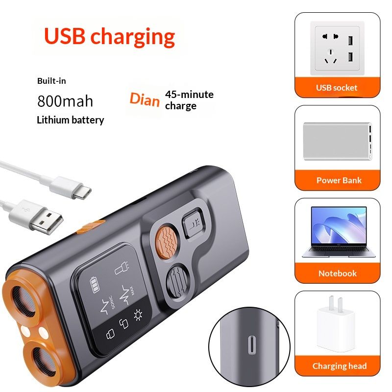 Dog Bark Deterrent Devices, Ultrasonic Anti Barking Device for Dogs Can Stop Bad Behavior, Portable Dog Training Device, with HD Display and LED Flashlight, No — image 5