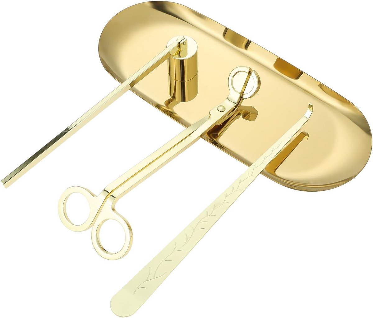 Candle Extinguisher - 3 in 1 Candle Accessory Set - Candle Key, Mini Candle Extinguisher, Candle Key - Perfect for Candle and Fragrance Lovers (3-Piece Set