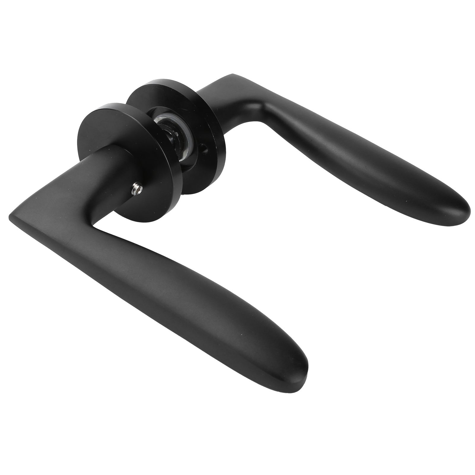 Entry Door Handle Lock Locking Lever Handle Set Reversible for Right Left Sided DoorsH Style — image 3