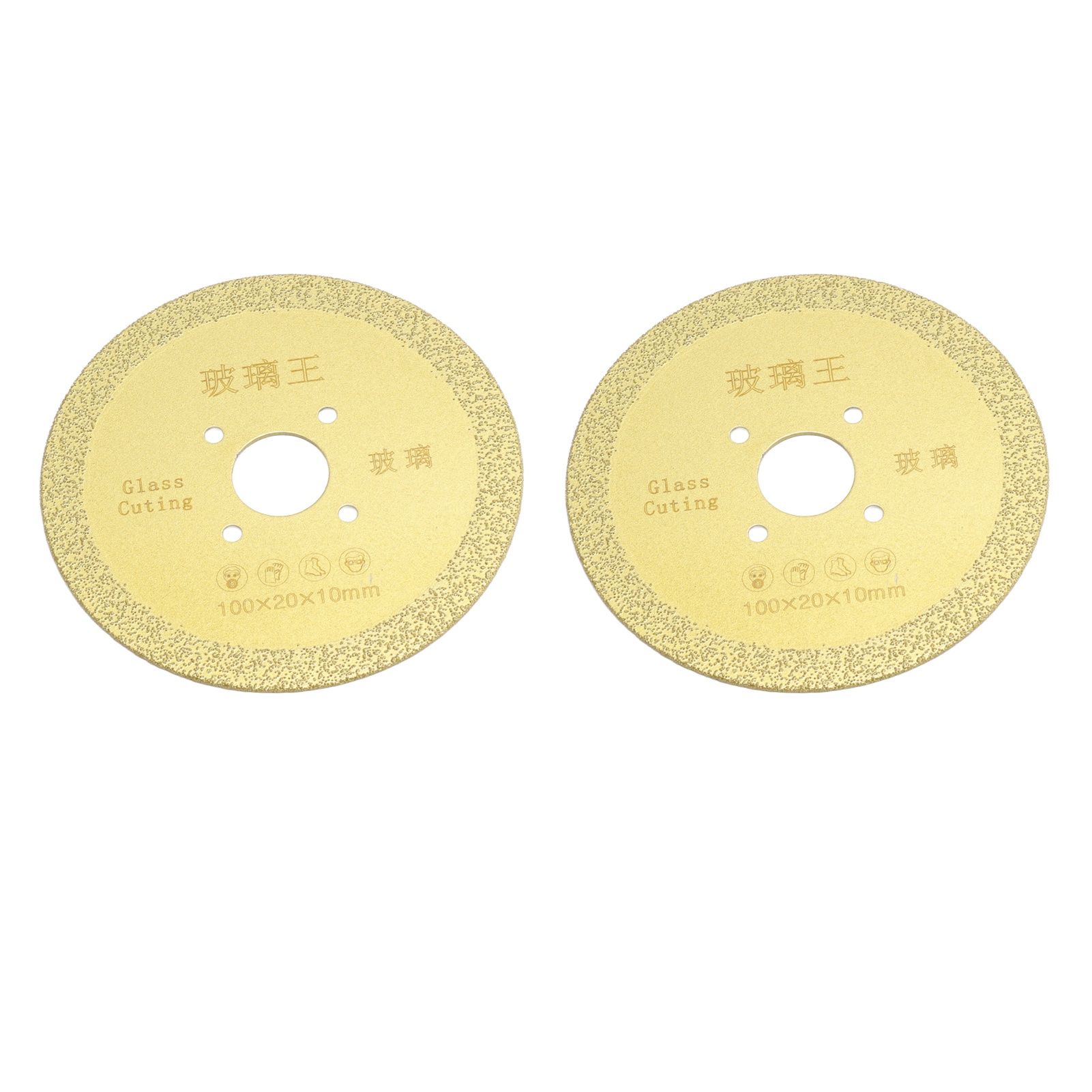 2Pcs Cutting Saw Blade 100mm Diamond Ceramic Saw Blade Porcelain Cutting Blade for Angle Grinder Cutting Machine 100x10mm / 3.9x0.4in — image 6
