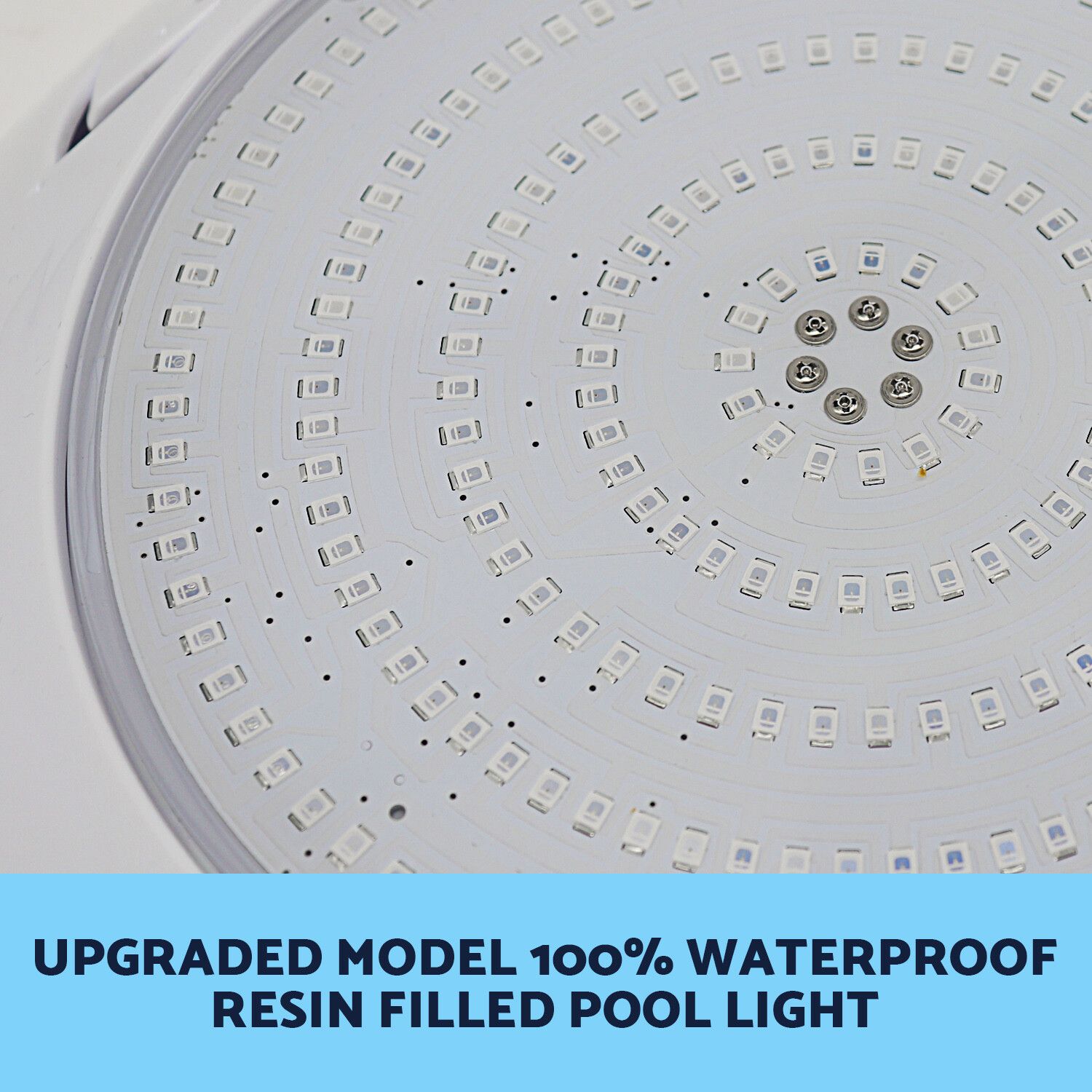 Resin Filled Swimming Pool LED Light 12V 55W RGB Remote Control Memory Function — image 3