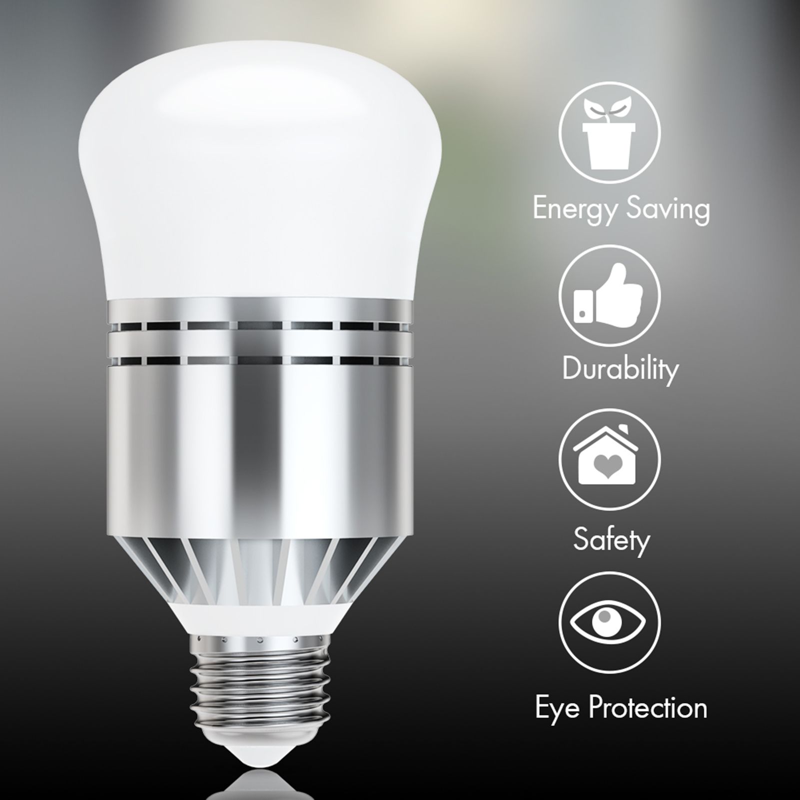Dusk to Dawn Light Bulbs, Haofy Smart Sensor LED Bulb E27 Builtin Photosensor Detection โ image 2