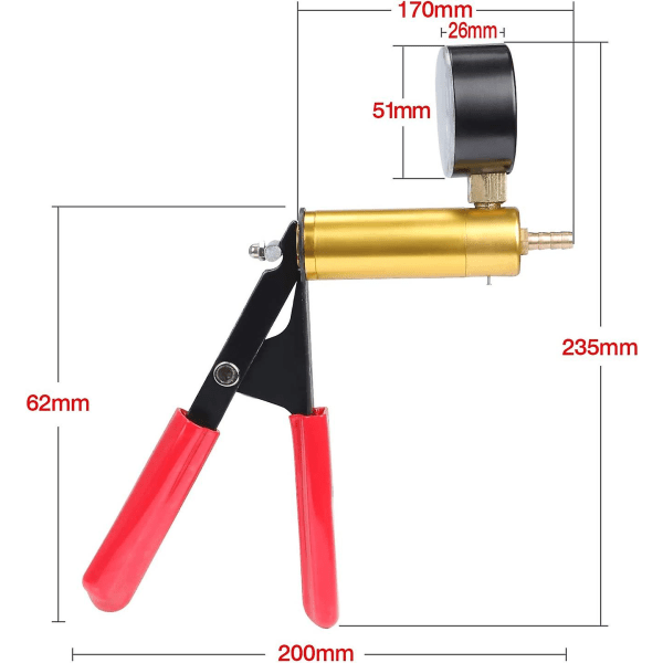 Practical High Performance Manual Vacuum Pump, Brake Fluid Bleeder Vacuum Tester, Vacuum Kit Car Repair Tool, Excellent Performance โ image 4
