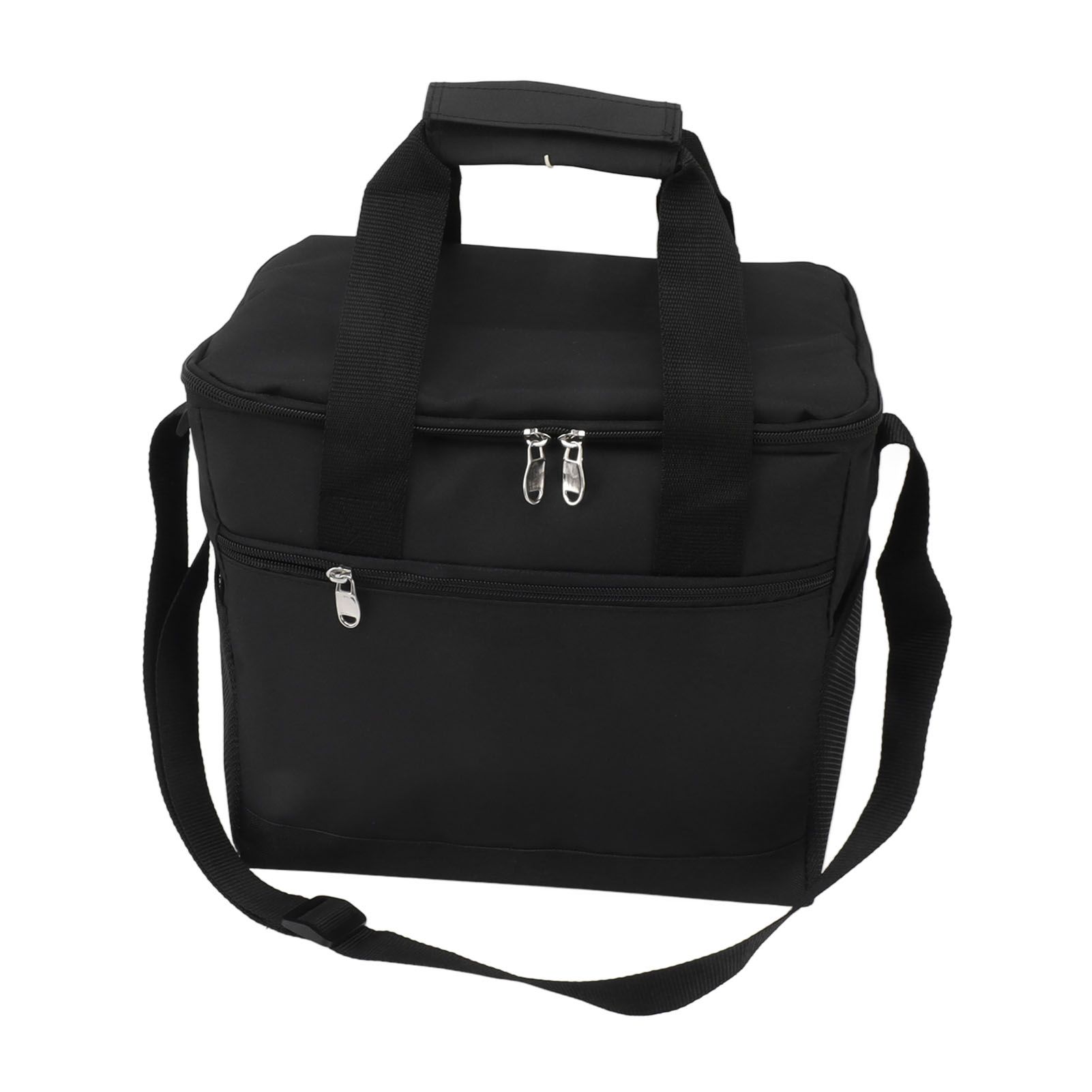 Collapsible Cooler Bag 15L Large Capcity Insulated Leakproof Heat Preservation Food Bag for Beach Picnics Camping Barbecues Black — image 4