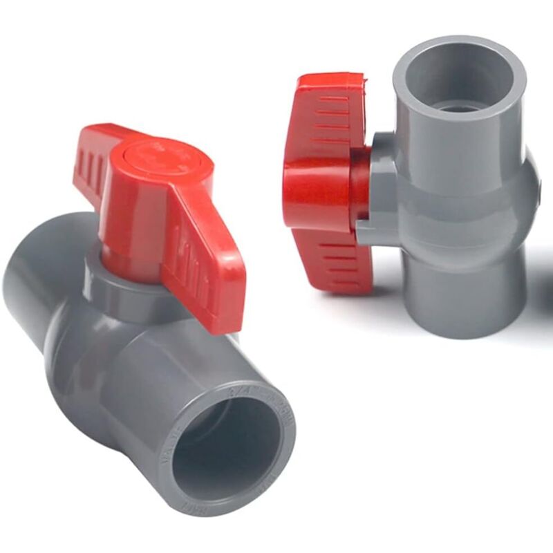 Pvc Ball Valve, U-Pvc Plastic Valve, Straight Connectors For Flow Control And Shutoff (Φ20Mm) — image 2