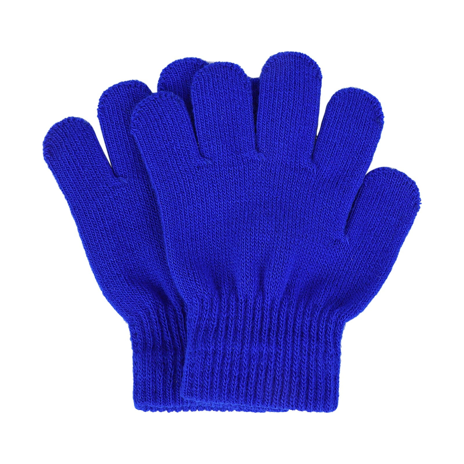 Kids Waterproof Winter Snow Gloves, Thick Stretchy Warm Gloves for Boys and Girls for Outdoor Play in Cold Weather, Blue, 5-12 Years — image 4