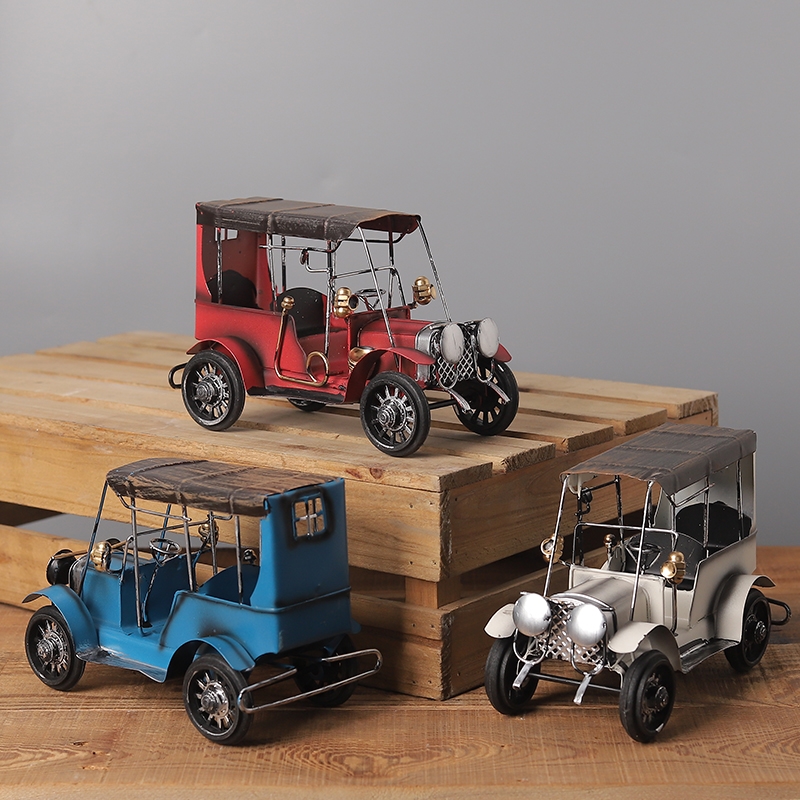 Set 3 Metal Vintage Car 3 Assorted 20 × 13cm