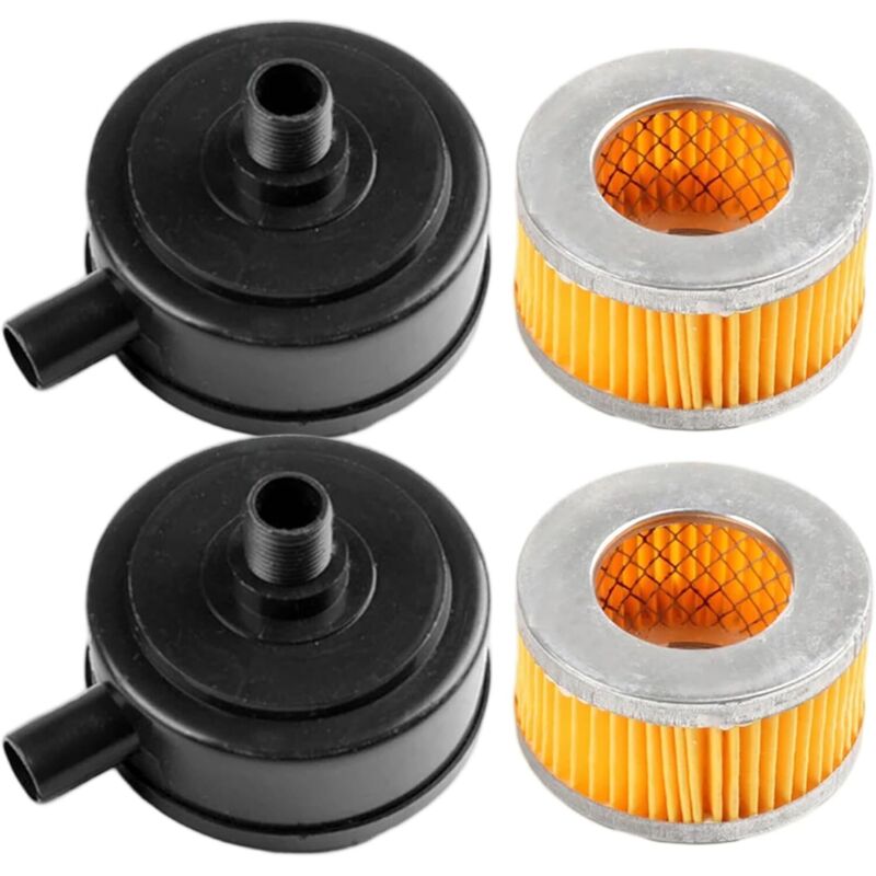 2pcs 20mm thread air compressor filter muffler intake filter with plastic cover, air exchange for compressor and pneumatic tools โ image 4