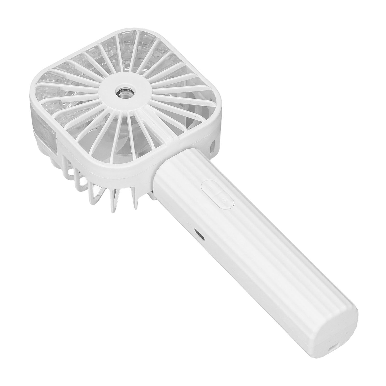 Hand Held Misting Fan Portable Battery Operated USB Rechargeable Quiet Spray Cooling Fan for Travel Outdoors White โ image 5