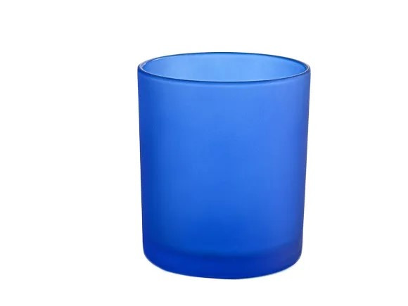 20 Pack Blue Frosted Glass Votive Tealight Candle Holders House Party Centerpiece Xmas Wedding Decor Glass Candlestick Party Decorations Bridal Baby โ image 3