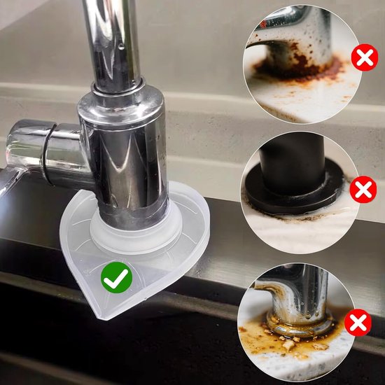 Tap mats - 2 pieces - Kitchen taps and sinks - Waterproof tap covers - Splash guard, limescale protector, waterproof cover for bathroom taps — image 4