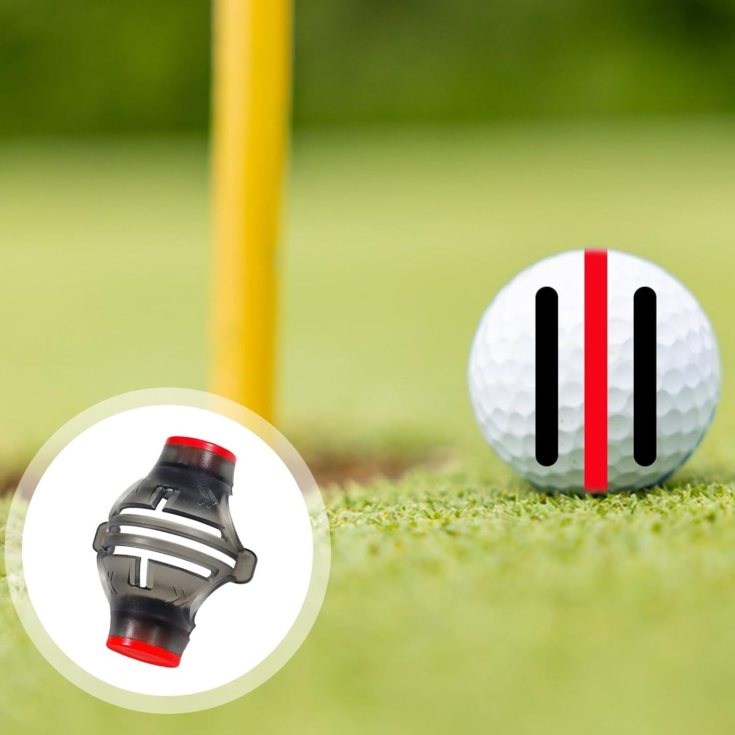 Golf Ball Line Marker 360-Degree Rotation Drawing Tool and Mark Pens Set Template Alignment Putting Marking Liner Tools Golf Ball โ image 5