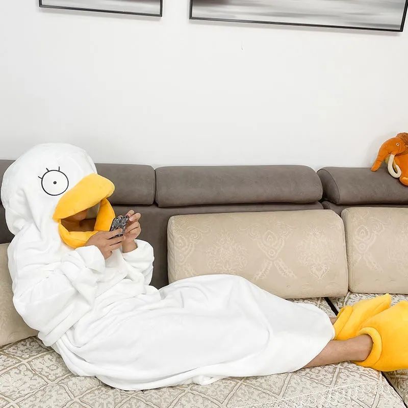 Duck Cosplay Costumes One Piece Pajamas Lovely Shape Jumpsuit Sleepwear for Daily Wear Type1 L — image 3