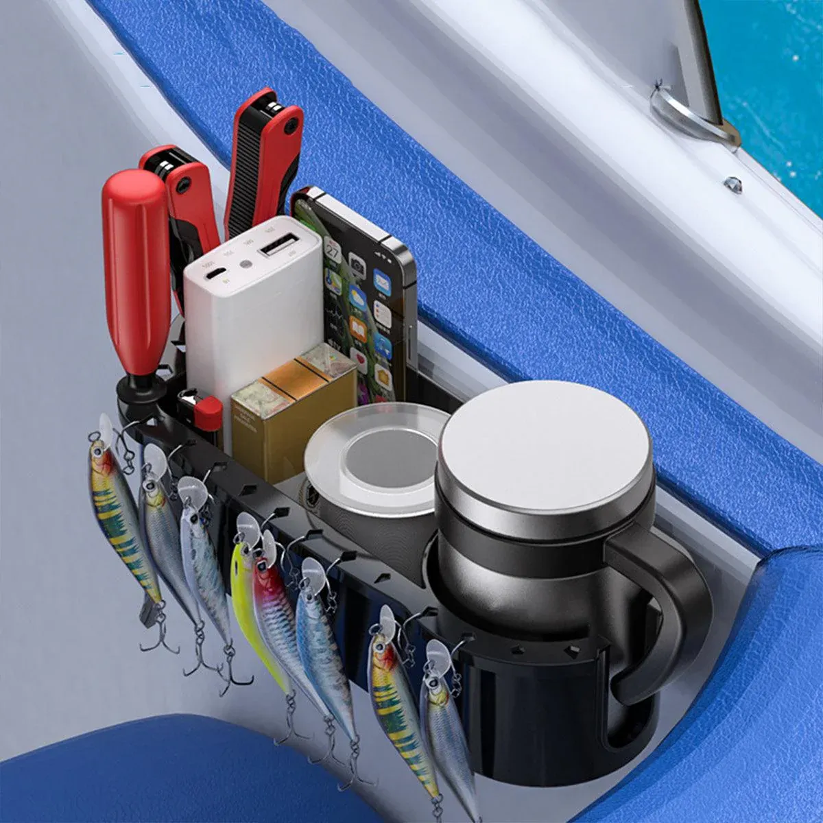 Boat Yacht Cup Holder Marine Fishing Tool Organiser Durable Drink Rack Stand — image 5