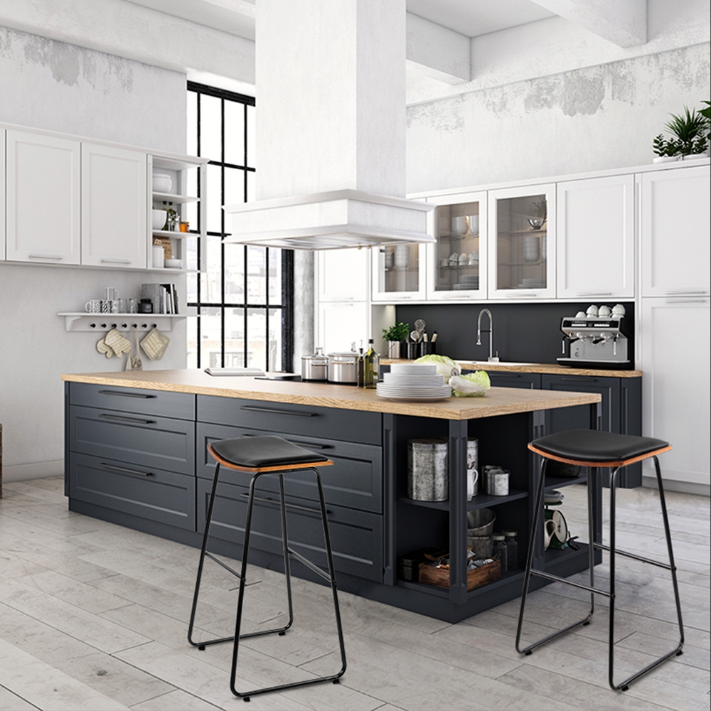 Artiss Bar Stools Kitchen Counter Stools Metal Chairs x2 โ image 4