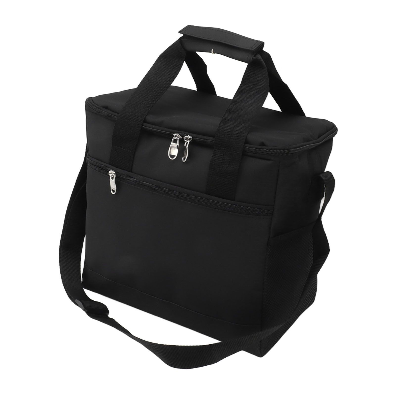Collapsible Cooler Bag 15L Large Capcity Insulated Leakproof Heat Preservation Food Bag for Beach Picnics Camping Barbecues Black — image 3