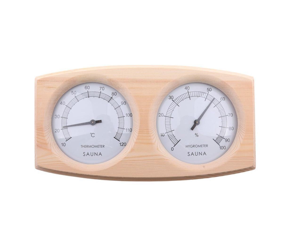 2 in 1 Sauna Room Wooden Thermometer Hygrometer Steam Temperature Humidity Meter โ image 4