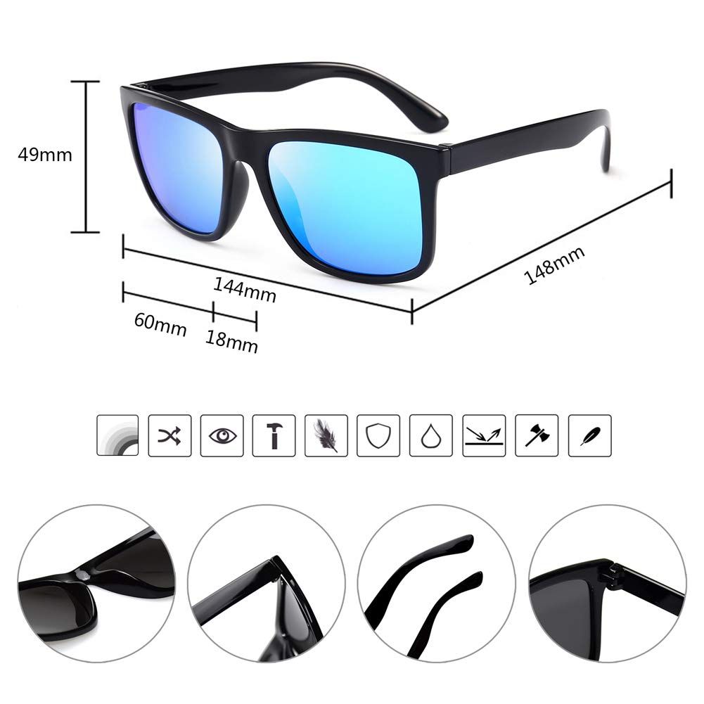 Polarized Sunglasses for Men Unbreakable Mens Sunglasses Driving Sun Glasses For Men/Women Lightweight Durability โ image 4