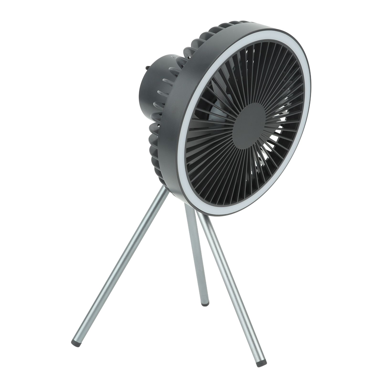 10000mAh USB Tripod Camping Fan Outdoor Portable Camping Fan with Light Power Bank Gray โ image 6