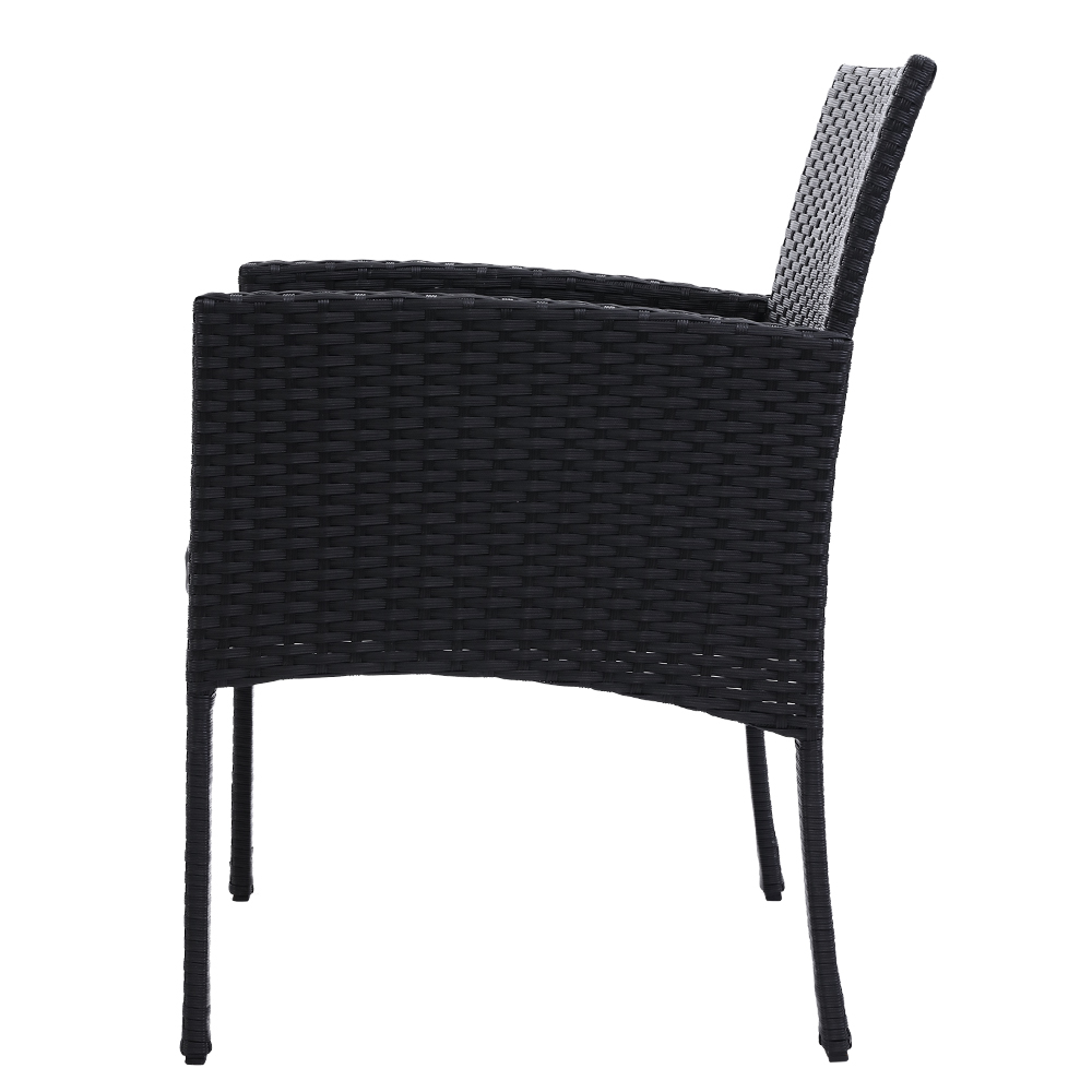 Gardeon 2PC Outdoor Dining Chairs Patio Furniture Rattan Lounge Chair XL Ezra โ image 4