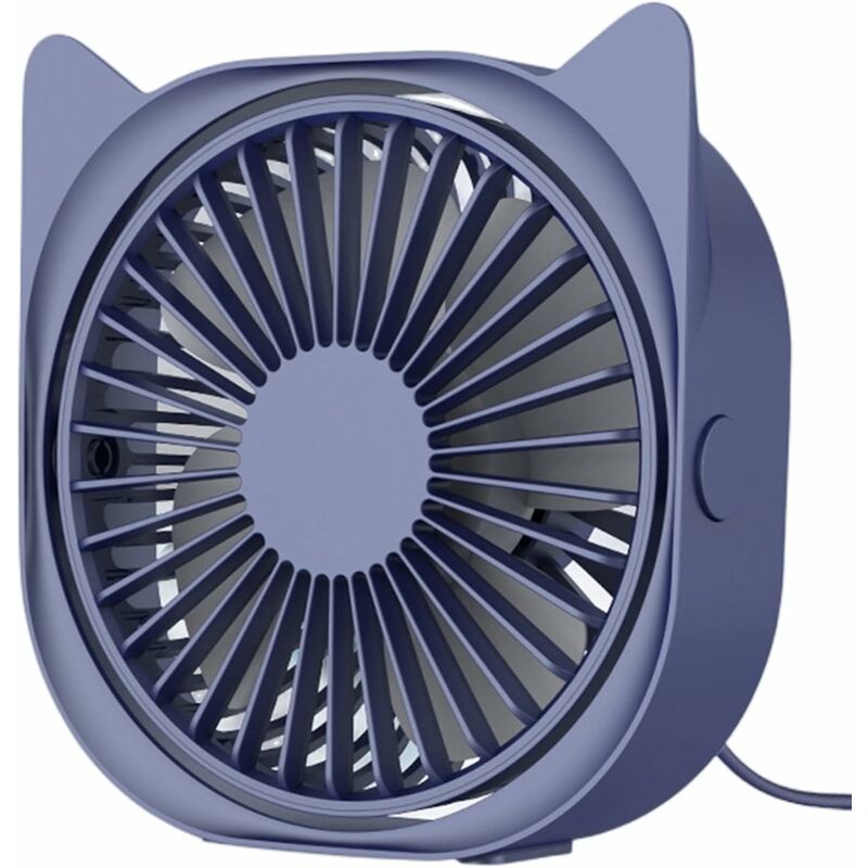 Personal Desk Fans Small Quiet, 3 Wind Speeds, Small Portable Table Fans Fast Cooling For Office, Dorm ROom (Blue) — image 2