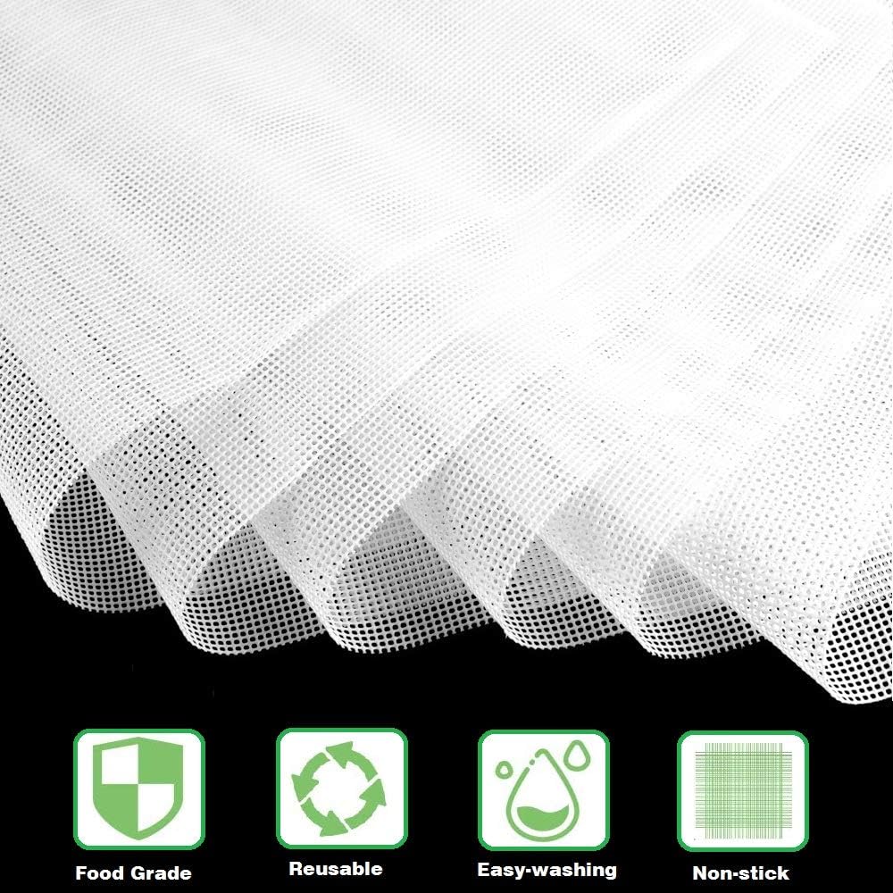 6 Pack Silicone Dehydrator Sheets,Non-stick Food Fruit Mats Reusable Steamer Mesh Mat for Dryer (6, 14 x inch) inch — image 5