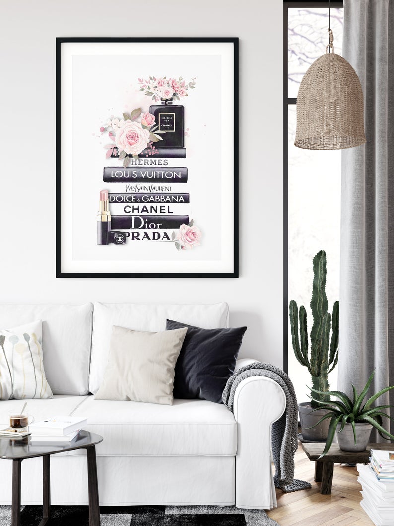 Wall Art 50cmx70cm Fashion Book Black Frame Canvas โ image 3