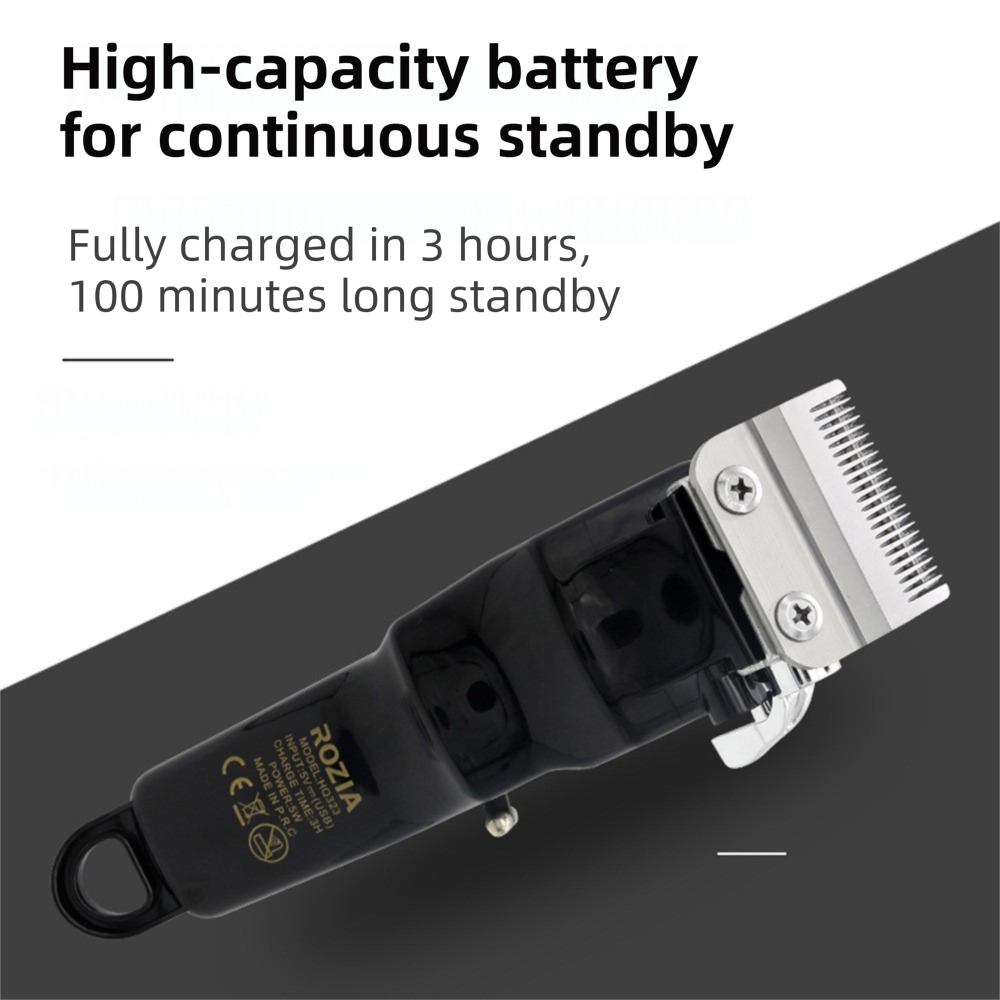 HQ323 Professional Hair Clipper Trimmer with 10 Limit Combs & Sharp R-Angle Safe Blade, Premium Metallic Paint Finish, USB Fast Charging and Long โ image 5