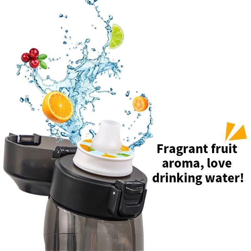 Transparent black 0 Sugar 0 Calorie Scented Water Bottle — image 3