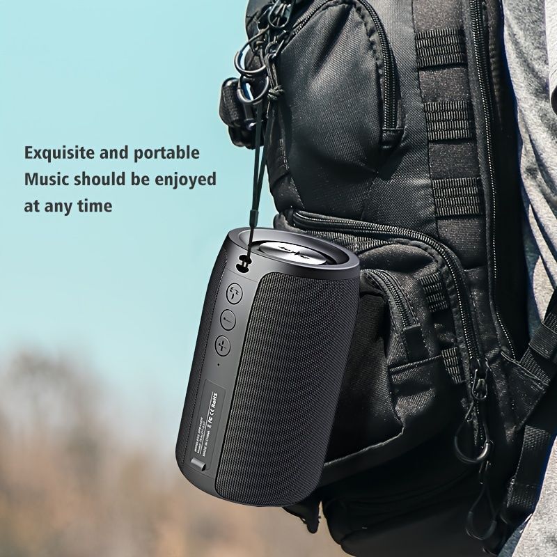 EALOT S32 Wireless Bluetooth Speaker Portable Speaker Powerful Bass TWS - Black - Size 001 โ image 3