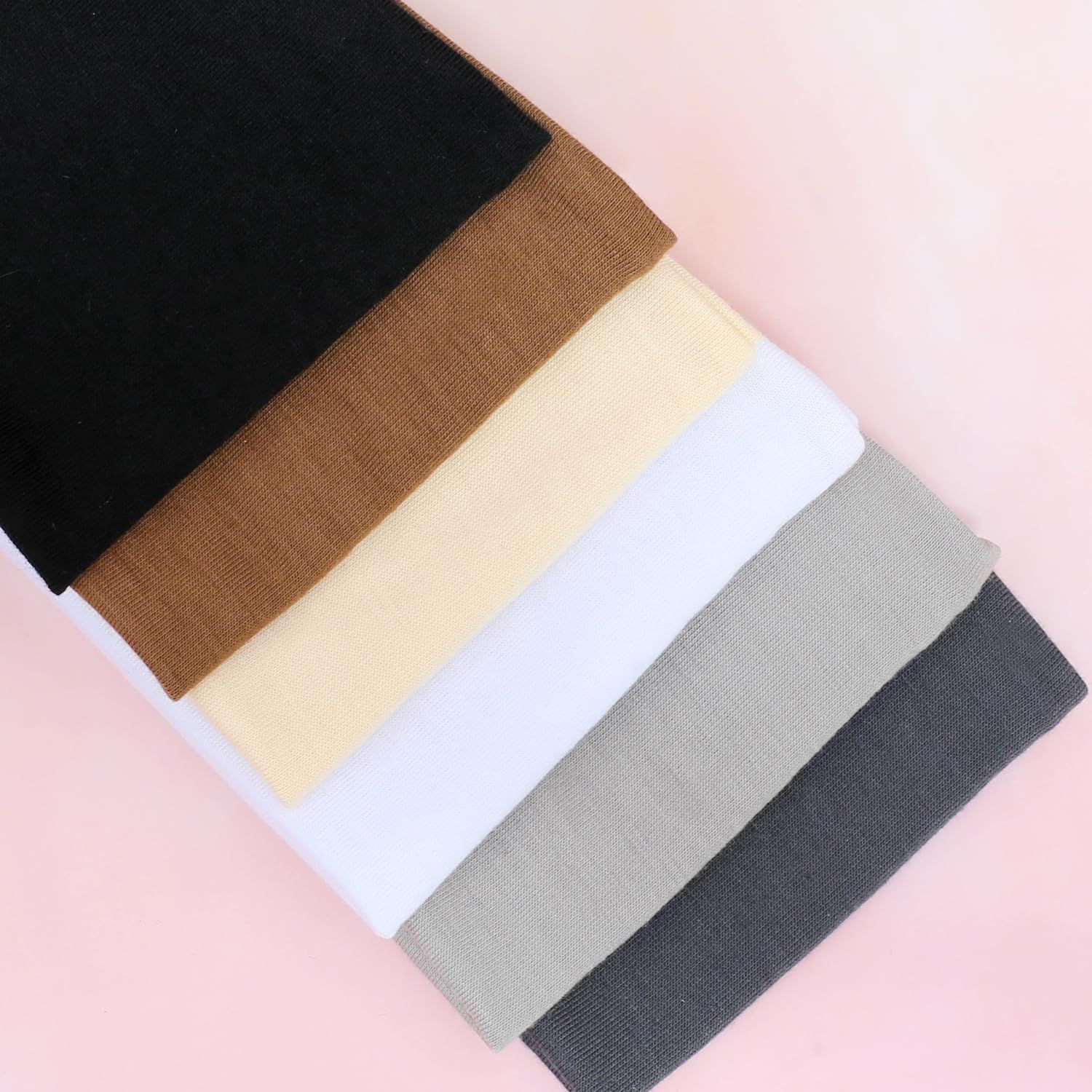 Headbands or Women, Non-Slip, Premium Stretchy Head Bands Hair Accessories,Wear or Yoga, ashion, Working Out, Travel or Running, 6 Pack, Neutral — image 6