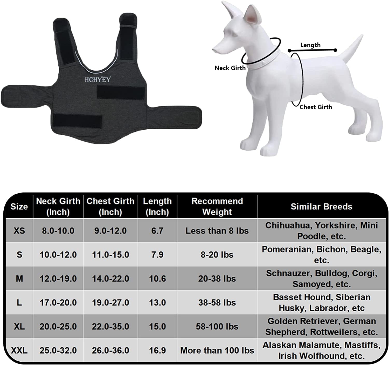Dog Jacket, Skin-Friendly Dog Calming Vest - Dog Shirt for Thunder, Fireworks and Separation - Keep Pet Calm Without Medicine & Training, Anti Anxiety Vest for — image 4