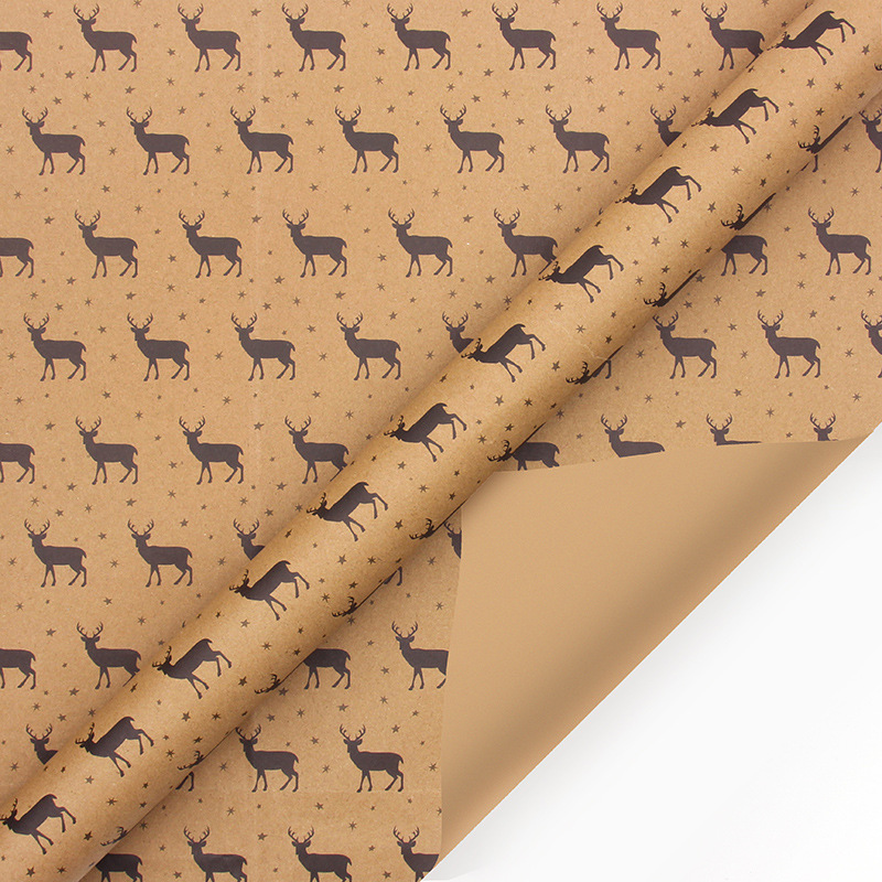 Christmas Wrapping Paper - 6 Sheets - Retro & Vintage Design - Complete Set with 2x Rope, Tape & Stickers - Gift Wrap — image 5