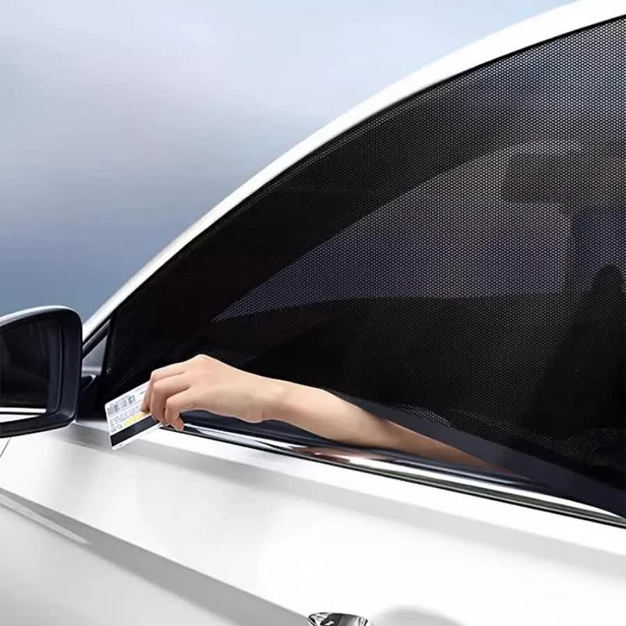 4PCS Car Curtain Screen Mosquito Net for SUV(2 Front + 2 Rear) - Anti-mosquito Shade in Summer, Sun Protection Ventilation Heat Insulation โ image 5