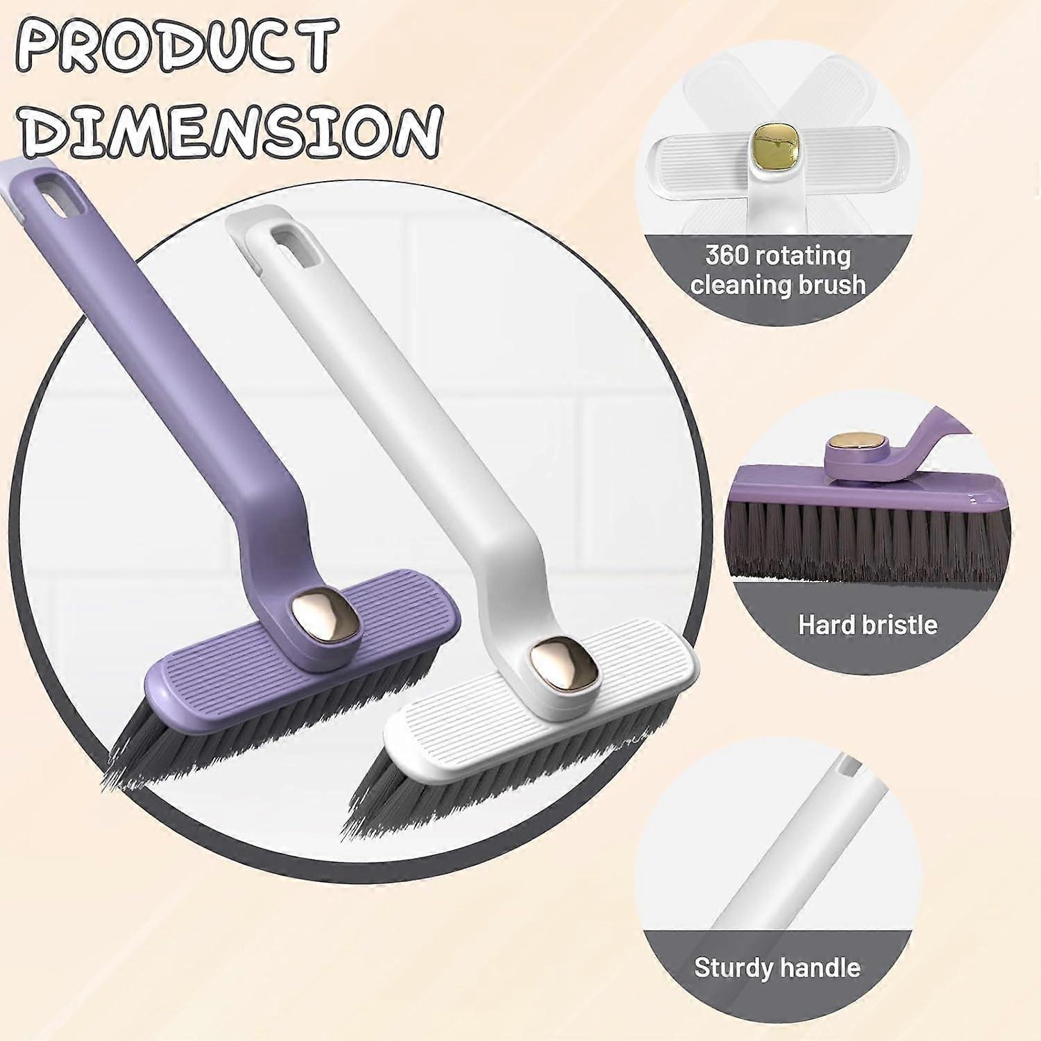Rotating Crevice Cleaning Brush for Windows & Bathroom Gaps — image 3