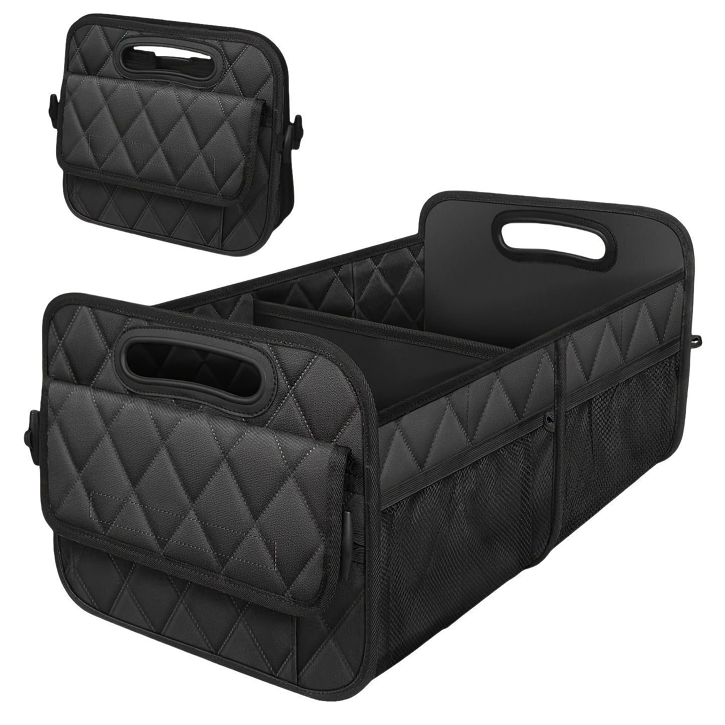 Car Trunk Organizer for SUV, Car Organizers and Storage with Pocket, Car Accessories for Women/Men Waterproof Polyester Trunk Organizer(Large)