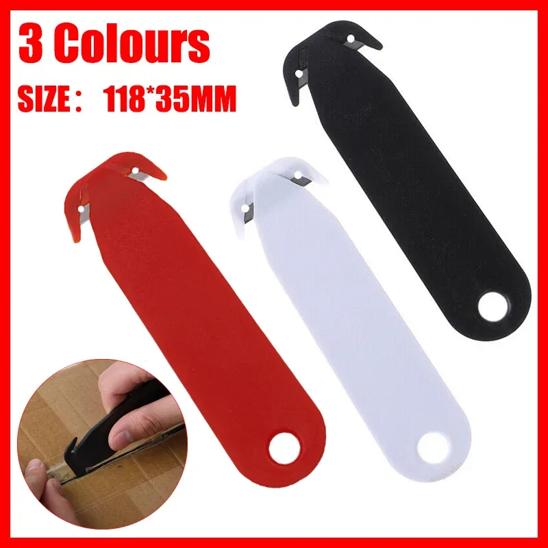 Mini Utility Knife Box Cutter Small Letter Opener for Envelope Package Food Bag - Red โ image 2